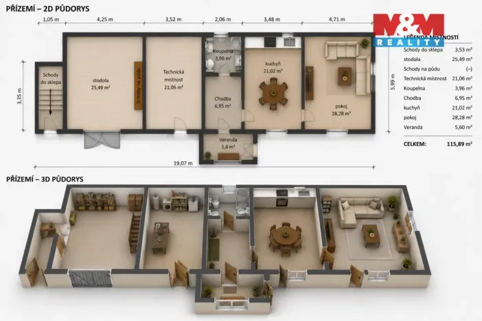 Prodej rodinného domu, Třebešice, 105 m2