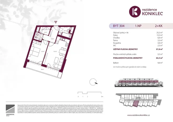 Prodej bytu 2+kk, Brno, Rybnická, 57 m2