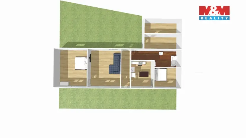 Prodej rodinného domu, Plaňany, Komenského, 92 m2