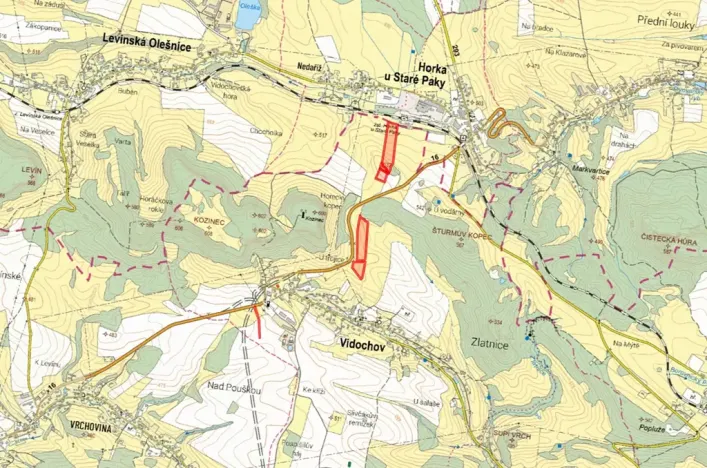 Prodej podílu louky, Vidochov, 16284 m2