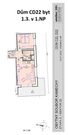 Prodej bytu 2+kk, Brno, Chvalovka, 61 m2
