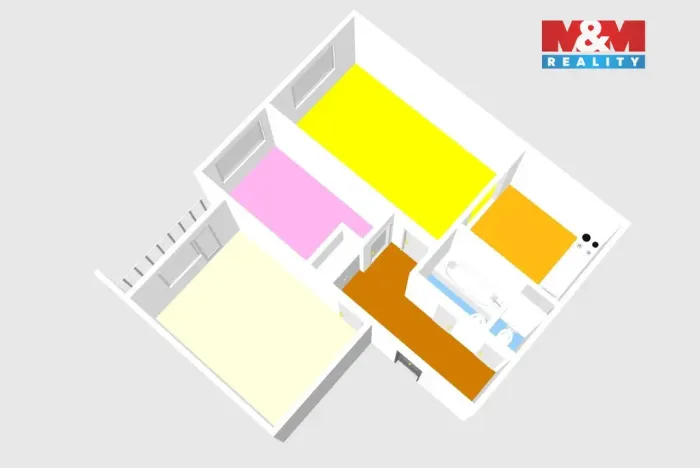 Prodej bytu 3+kk, Zruč nad Sázavou, sad Míru, 63 m2
