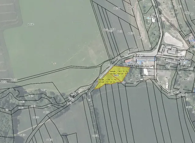 Prodej pozemku pro bydlení, Bouzov, 1296 m2