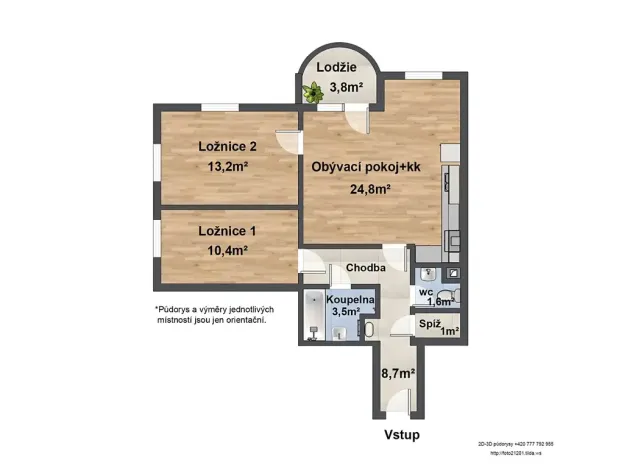 Prodej bytu 3+kk, Velké Přílepy, Boženy Němcové, 61 m2