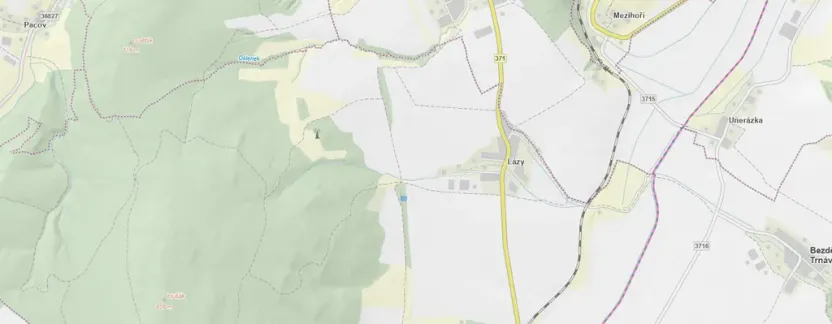 Prodej louky, Městečko Trnávka - Lázy, 1158 m2