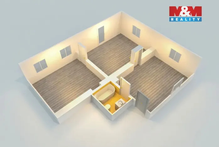 Prodej bytu 3+kk, Libčice nad Vltavou, Letecká, 68 m2