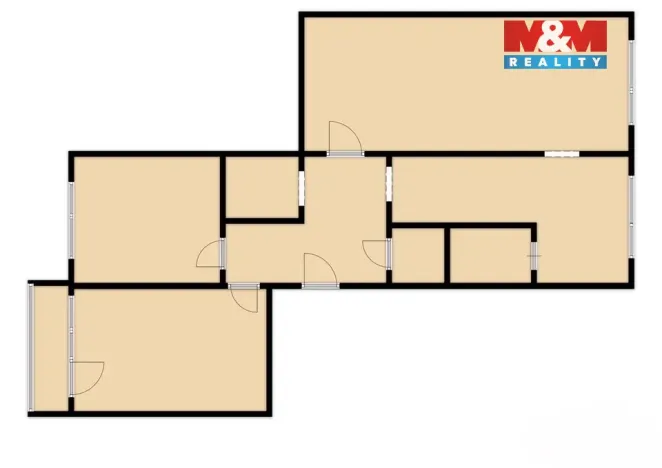 Prodej bytu 3+1, Meziboří, Nad parkem, 78 m2