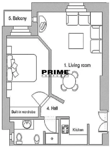 Pronájem bytu 2+kk, Praha - Vinohrady, Polská, 50 m2