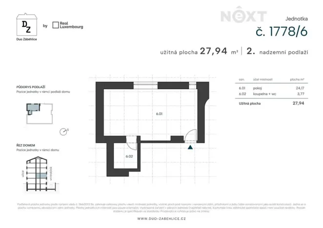 Prodej kanceláře, Praha - Záběhlice, U zákrutu, 27 m2