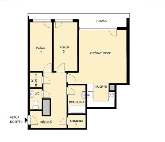 Pronájem bytu 3+kk, Brno, U Červeného mlýna, 97 m2