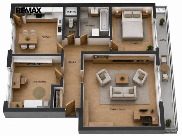 Prodej bytu 3+1, Slavkov u Brna, 92 m2