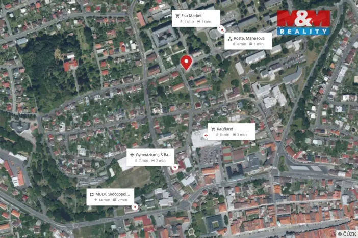 Prodej bytu 2+1, Domažlice - Týnské Předměstí, Mánesova, 52 m2