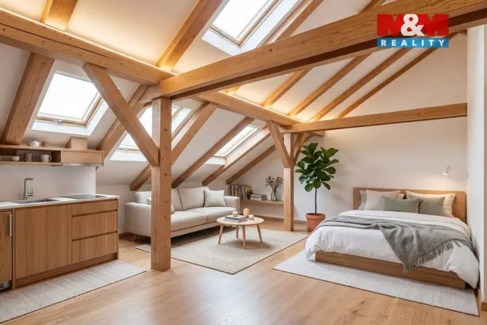 Prodej půdního prostoru, Praha, Husitská, 126 m2