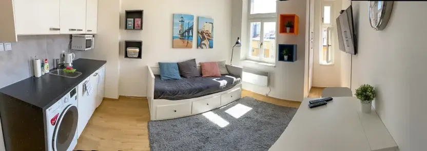 Pronájem bytu 1+kk, Praha - Vinohrady, Polská, 21 m2