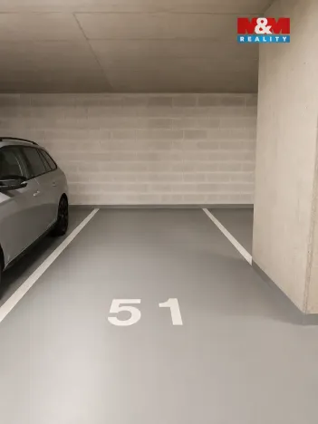 Prodej garážového stání, Praha - Čakovice, Bermanova, 38 m2