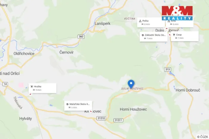 Prodej rodinného domu, Ústí nad Orlicí - Dolní Houžovec, 80 m2