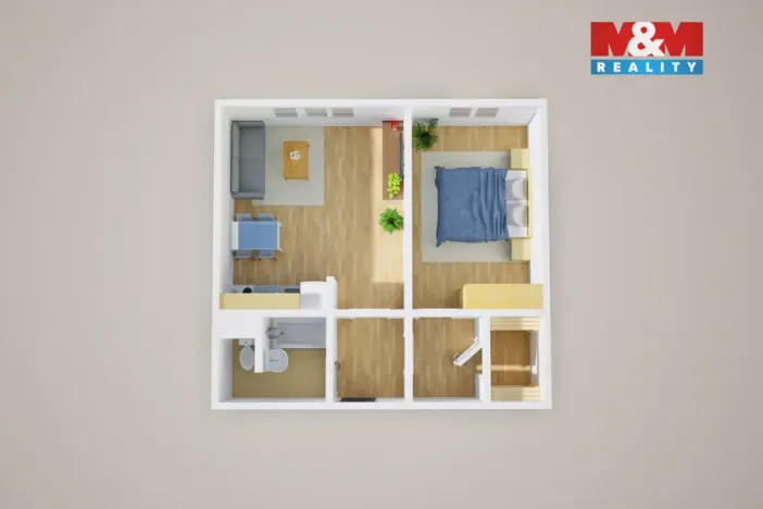 Prodej bytu 2+kk, Ústí nad Labem, Šrámkova, 40 m2