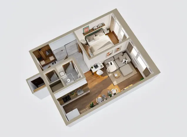 Pronájem bytu 2+kk, Rakovník, V Lukách, 41 m2