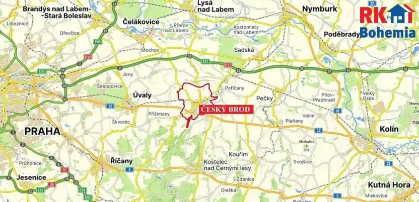 Pronájem bytu 1+kk, Český Brod, nám. Arnošta z Pardubic, 38 m2