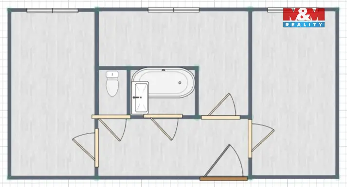 Pronájem bytu 2+1, Rychnov nad Kněžnou, Palackého, 51 m2
