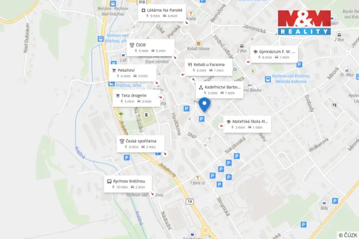 Pronájem bytu 2+1, Rychnov nad Kněžnou, Palackého, 51 m2