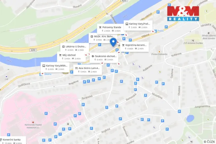 Pronájem bytu 2+1, Karlovy Vary - Drahovice, Vítězná, 60 m2