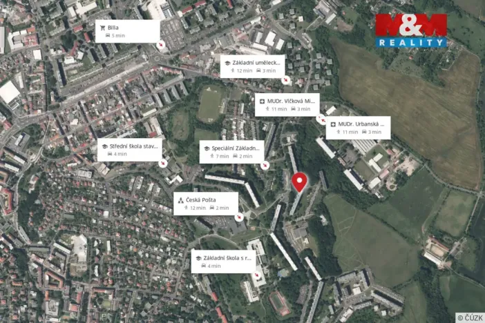 Prodej bytu 2+kk, Teplice - Trnovany, Trnovanská, 48 m2
