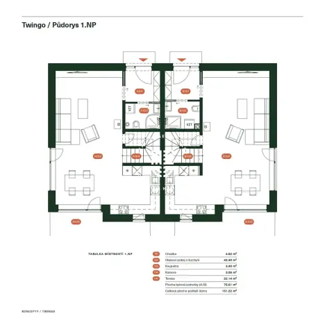 Prodej rodinného domu, Řitka, 103 m2