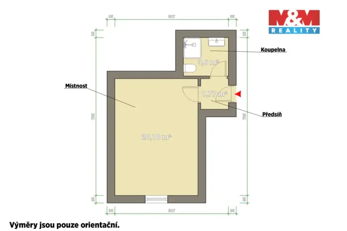 Prodej obchodního prostoru, Plzeň - Východní Předměstí, Ořechová, 26 m2