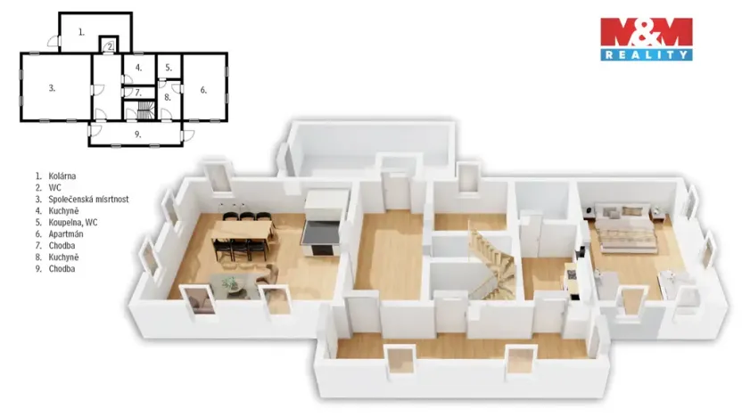 Prodej rodinného domu, Sněžné, 116 m2