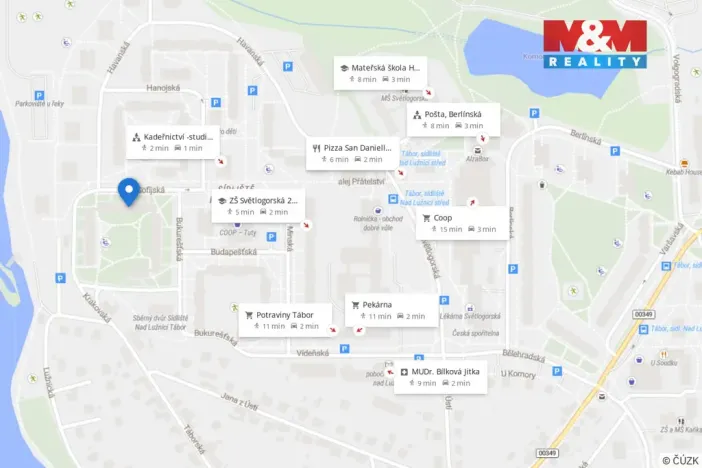 Prodej bytu 4+1, Tábor, Sofijská, 78 m2