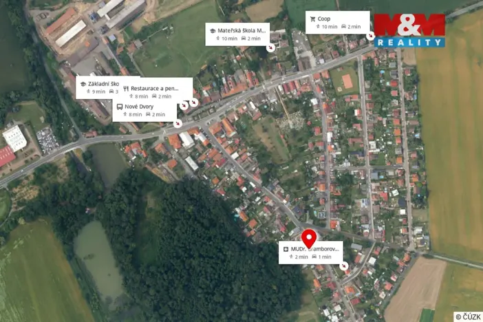 Prodej pozemku pro bydlení, Nové Dvory, 831 m2
