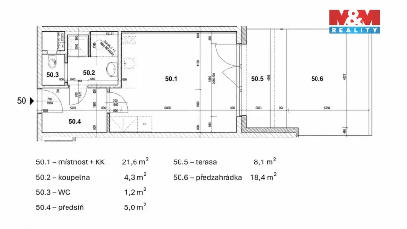 Prodej bytu 1+kk, Praha, Gerstelova, 32 m2