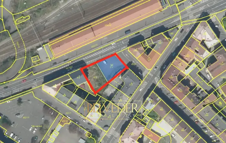Pronájem komerčního pozemku, Teplice, Na hrázi, 1017 m2