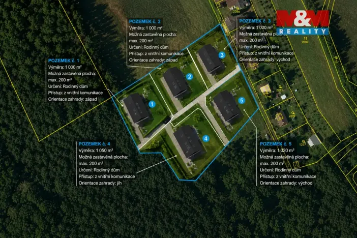 Prodej pozemku pro bydlení, Morašice, 960 m2