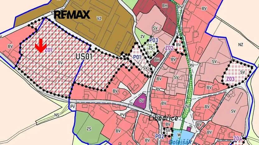 Prodej pozemku pro bydlení, Libodřice, 804 m2