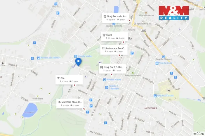 Pronájem bytu 2+1, Nový Bor, Husova, 78 m2