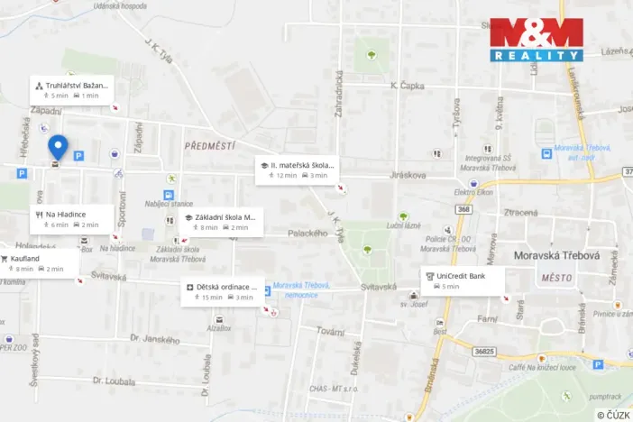 Prodej bytu 2+1, Moravská Třebová, Západní, 65 m2