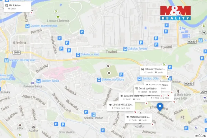 Pronájem bytu 2+kk, Sokolov, Švabinského, 37 m2