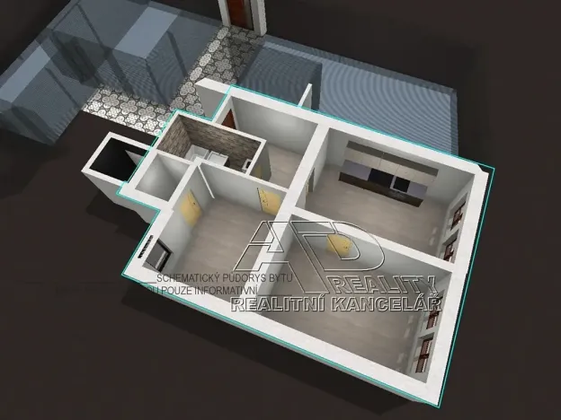Pronájem atypického bytu, České Budějovice, Fráni Šrámka, 65 m2