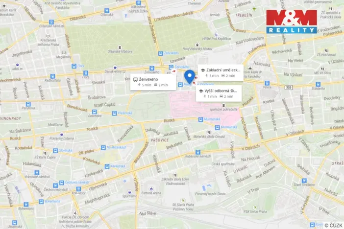 Prodej bytu 1+1, Praha - Vinohrady, Hollarovo náměstí, 43 m2