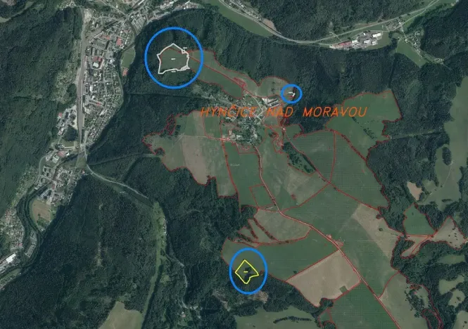 Prodej pole, Hanušovice - Hynčice nad Moravou, 53256 m2