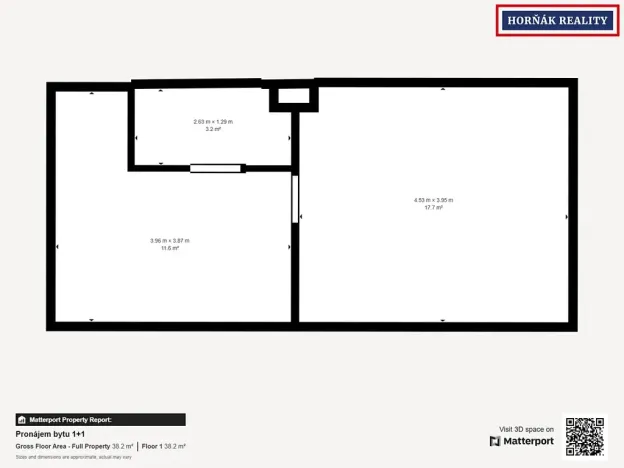 Pronájem bytu 1+1, Žďár nad Sázavou, 34 m2
