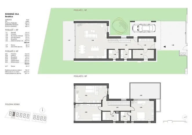 Prodej vily, Praha - Stodůlky, Nekonečného, 234 m2
