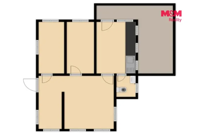 Prodej chaty, Líšťany - Písek, 77 m2