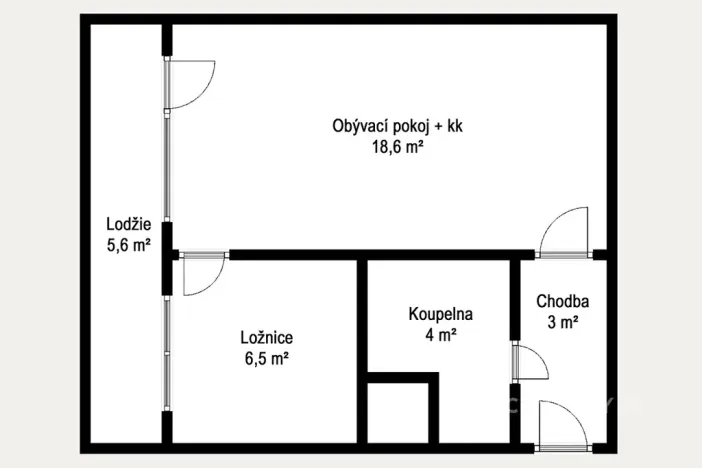 Pronájem bytu 2+1, Most, Brněnská, 35 m2
