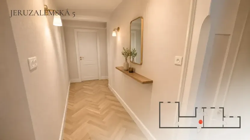 Prodej bytu 2+kk, Praha - Nové Město, Jeruzalémská, 43 m2