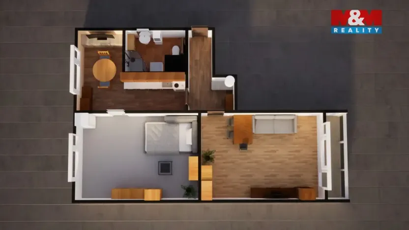 Prodej bytu 2+1, Černousy, 62 m2