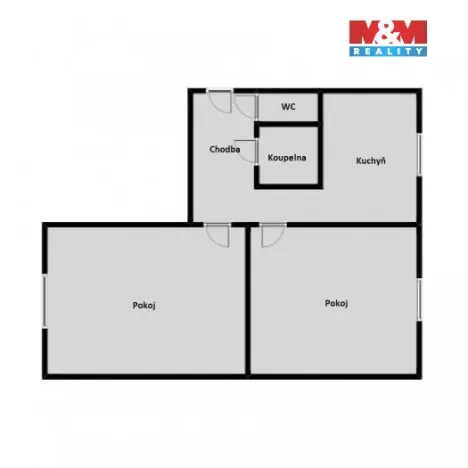Prodej bytu 2+1, Chomutov, Kamenná, 59 m2