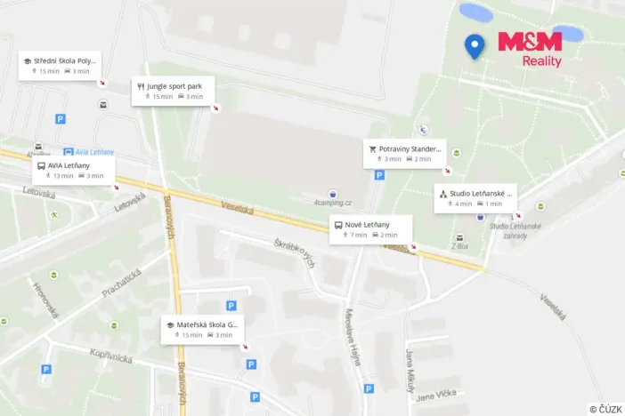 Pronájem bytu 2+kk, Praha - Letňany, Hlučkova, 60 m2